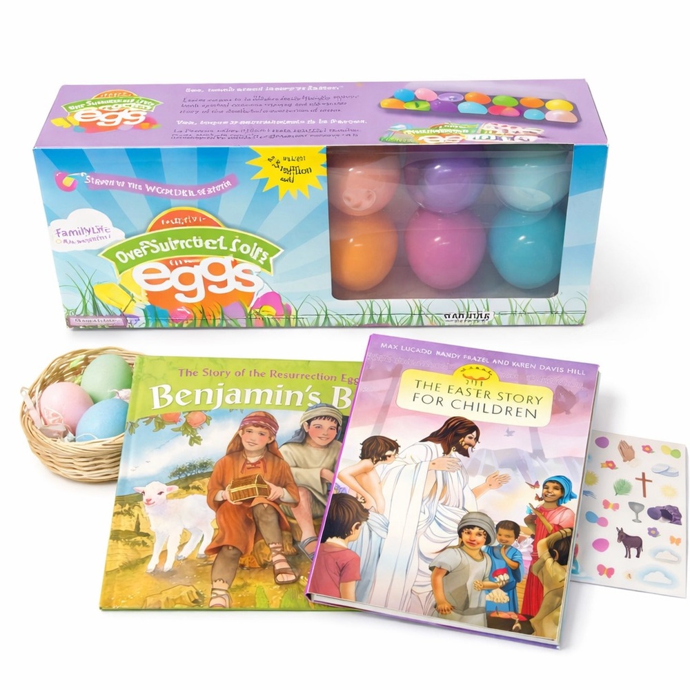 🌸 Easter Story Bundle for Kids – Books + Resurrection Eggs Set
